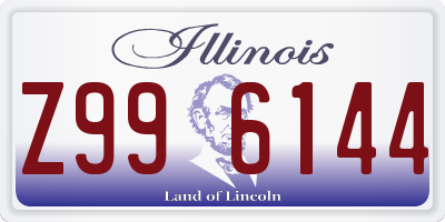 IL license plate Z996144