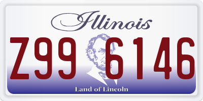 IL license plate Z996146