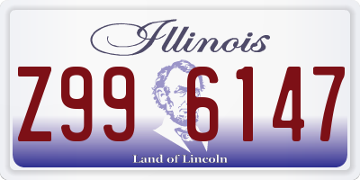 IL license plate Z996147