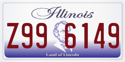 IL license plate Z996149