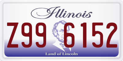 IL license plate Z996152