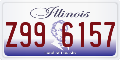 IL license plate Z996157