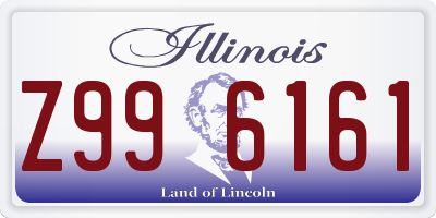 IL license plate Z996161