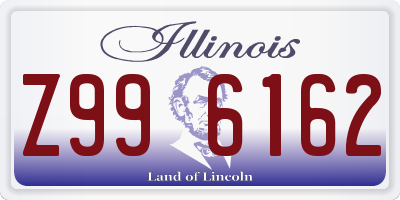 IL license plate Z996162