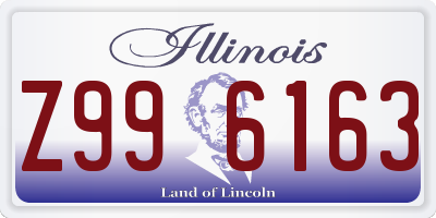 IL license plate Z996163