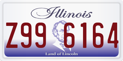 IL license plate Z996164