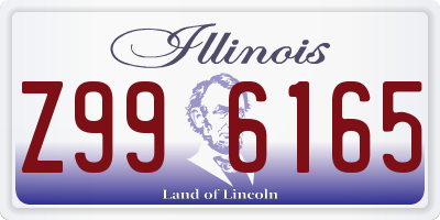 IL license plate Z996165