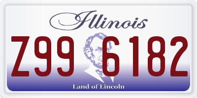IL license plate Z996182