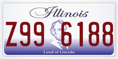 IL license plate Z996188