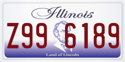 IL license plate Z996189