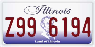 IL license plate Z996194