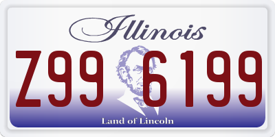 IL license plate Z996199