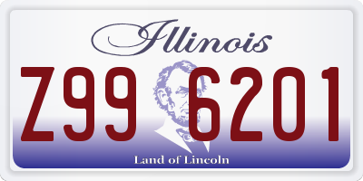 IL license plate Z996201