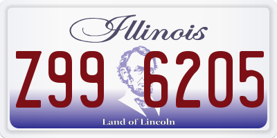 IL license plate Z996205
