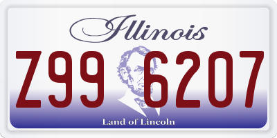 IL license plate Z996207