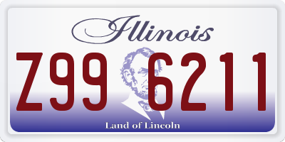 IL license plate Z996211