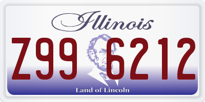 IL license plate Z996212