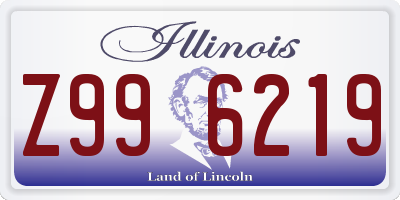 IL license plate Z996219