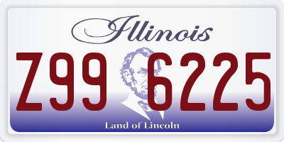 IL license plate Z996225