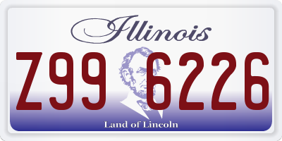 IL license plate Z996226
