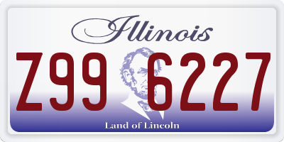 IL license plate Z996227
