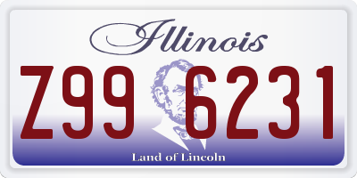 IL license plate Z996231