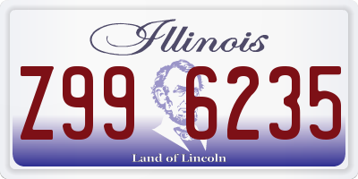 IL license plate Z996235