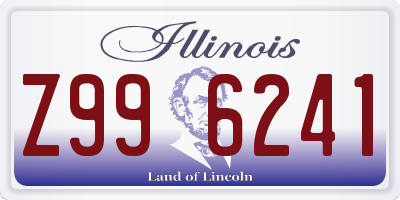 IL license plate Z996241