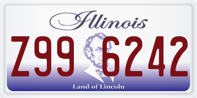 IL license plate Z996242
