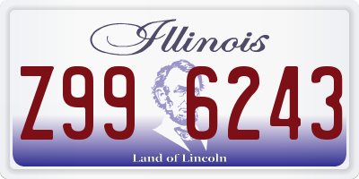 IL license plate Z996243