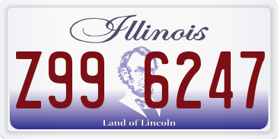 IL license plate Z996247