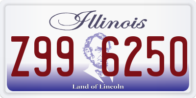 IL license plate Z996250