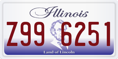 IL license plate Z996251