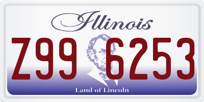 IL license plate Z996253