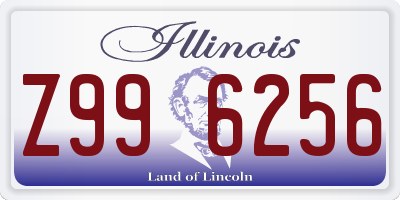 IL license plate Z996256