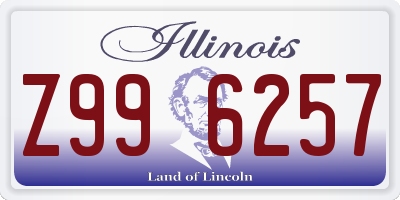 IL license plate Z996257