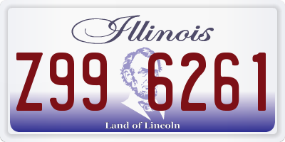 IL license plate Z996261
