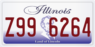 IL license plate Z996264