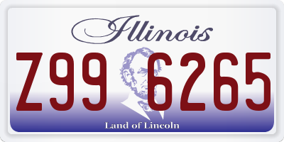 IL license plate Z996265