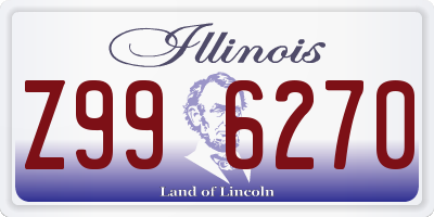 IL license plate Z996270