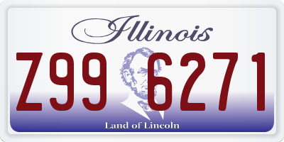 IL license plate Z996271
