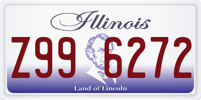 IL license plate Z996272