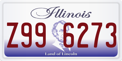 IL license plate Z996273