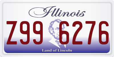 IL license plate Z996276