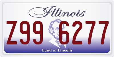 IL license plate Z996277