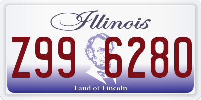 IL license plate Z996280