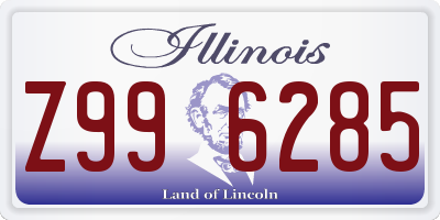 IL license plate Z996285