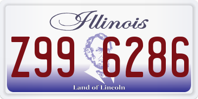 IL license plate Z996286