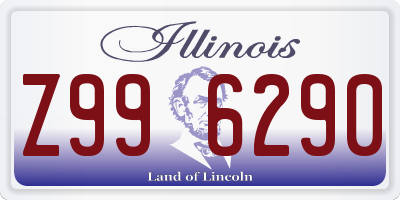 IL license plate Z996290