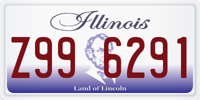 IL license plate Z996291